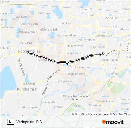 37 (37G) Bus Line Map