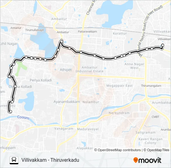 63 Bus Line Map