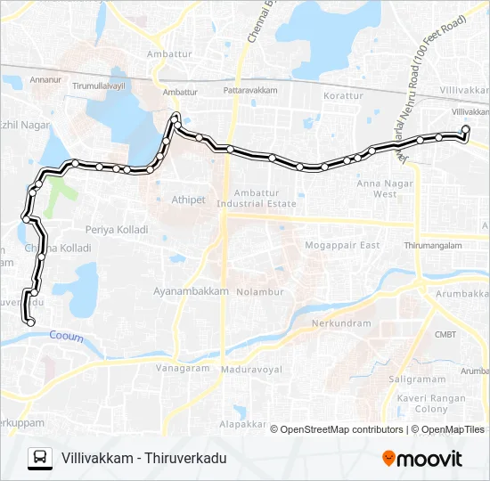 63 Bus Line Map