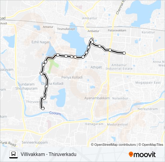 63 Bus Line Map