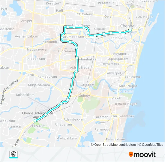 INTER-CORRIDOR Metro Line Map