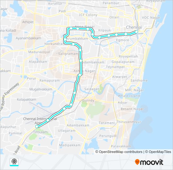 INTER-CORRIDOR Metro Line Map