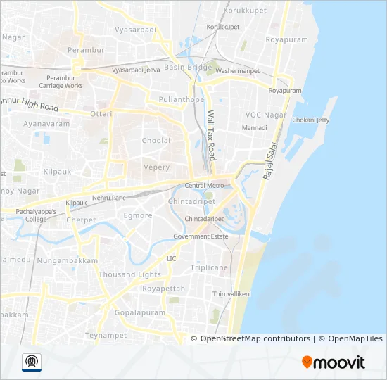 Wimco Nagar Metro Map Blue Line Route: Schedules, Stops & Maps - Towards Airport (Updated)