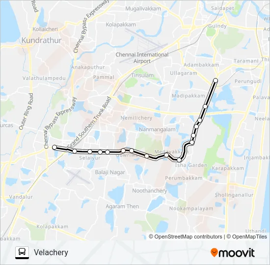 51A Bus Line Map