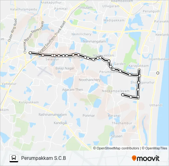 99A Bus Line Map