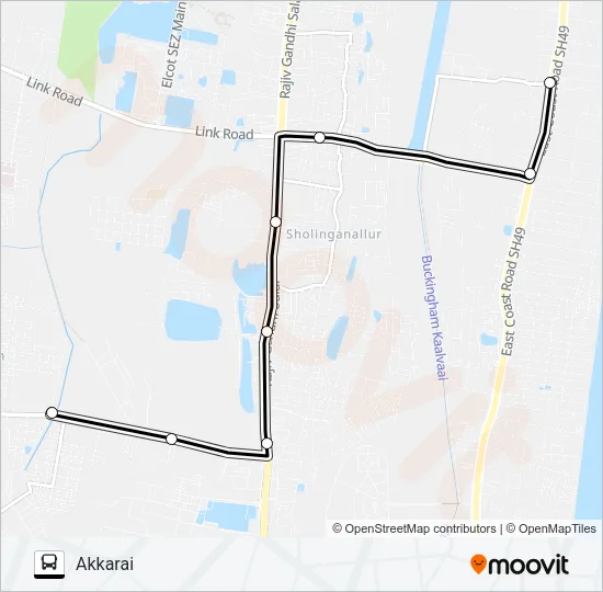 99A Bus Line Map