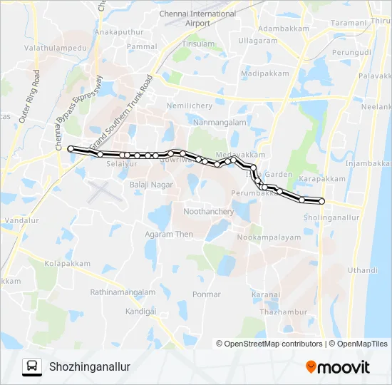 99A Bus Line Map