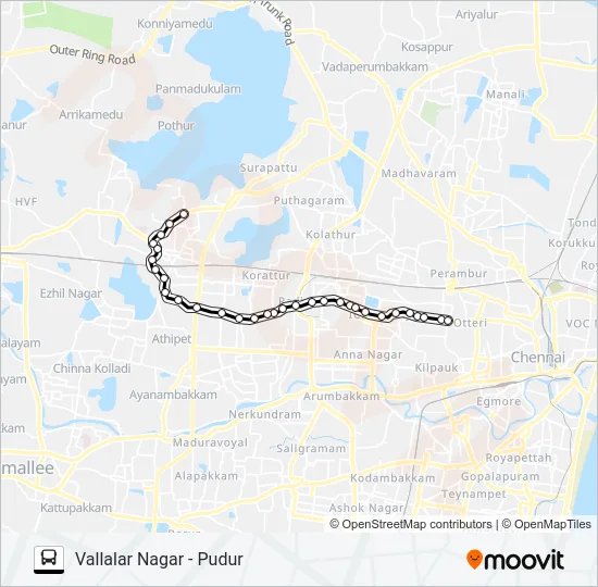 48B Bus Line Map