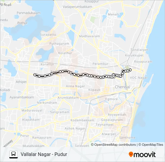 48B Bus Line Map