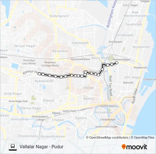 48B Bus Line Map