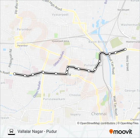 48B Bus Line Map