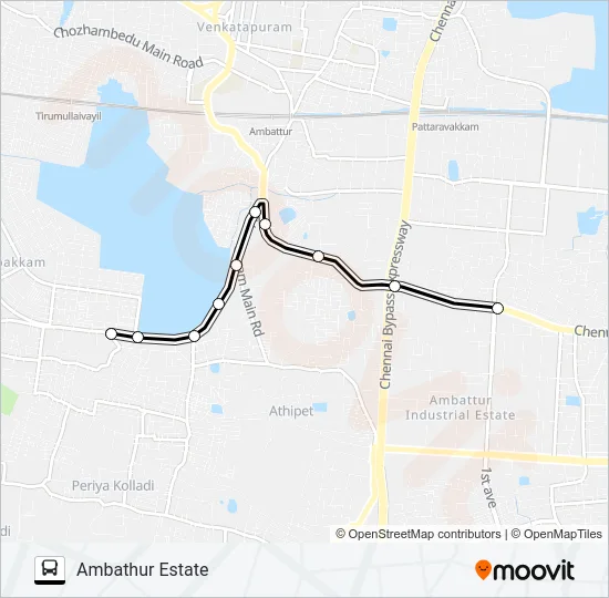 47CX Bus Line Map