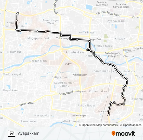 47CX Bus Line Map