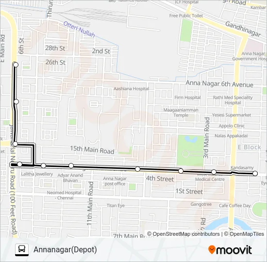 47J Bus Line Map