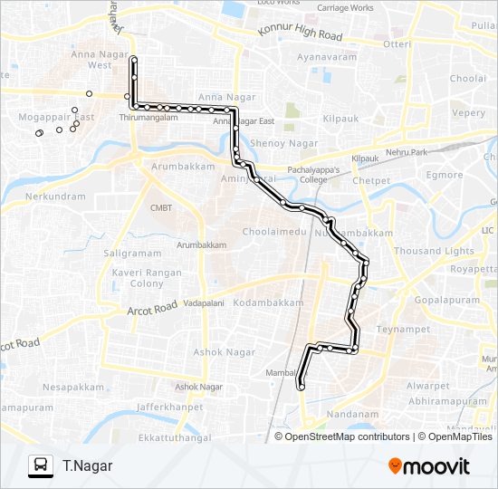 47J Bus Line Map