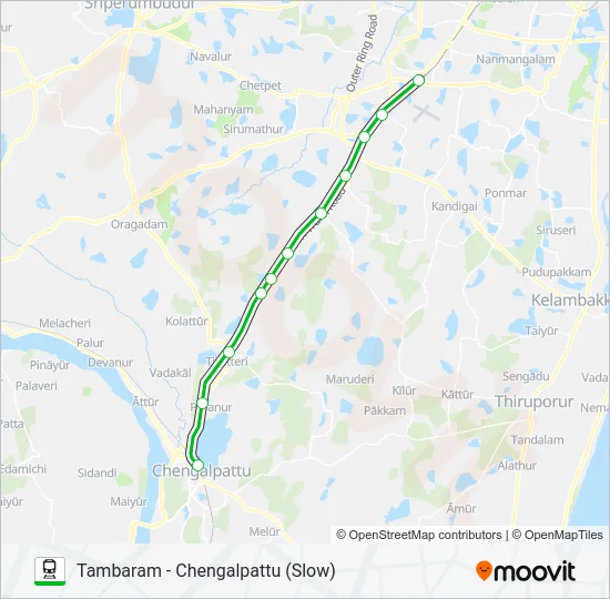 EMU Train Line Map