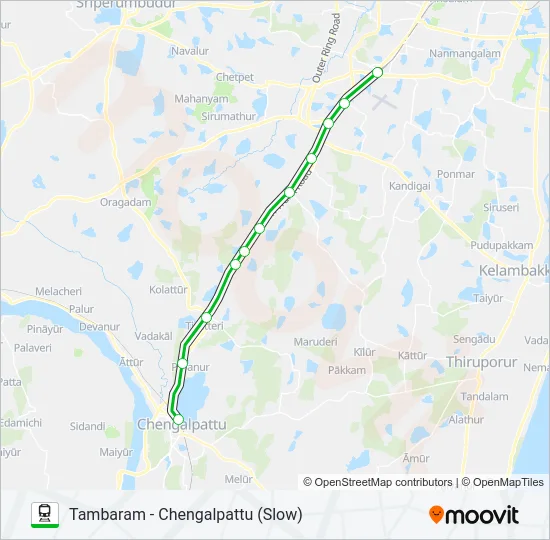 EMU Train Line Map