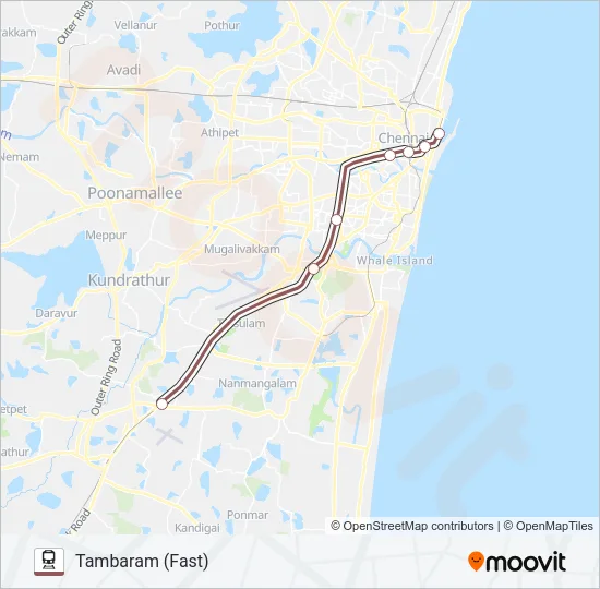 EMU Train Line Map