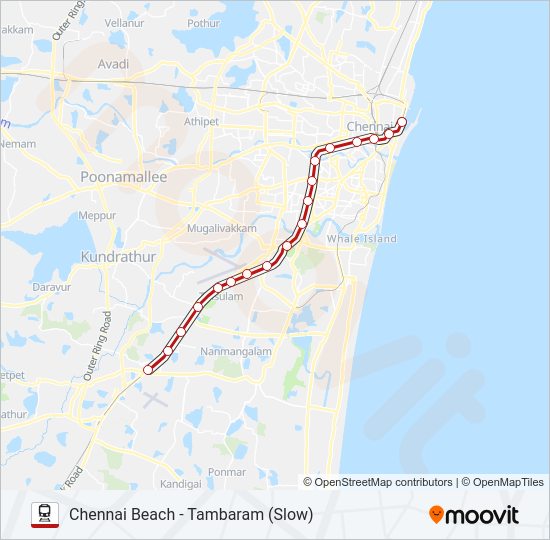 EMU train Line Map