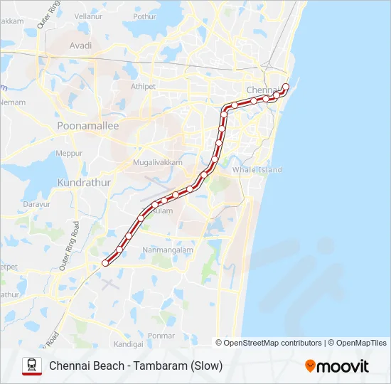 EMU Train Line Map