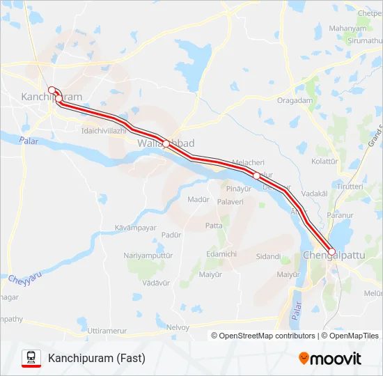 EMU Train Line Map