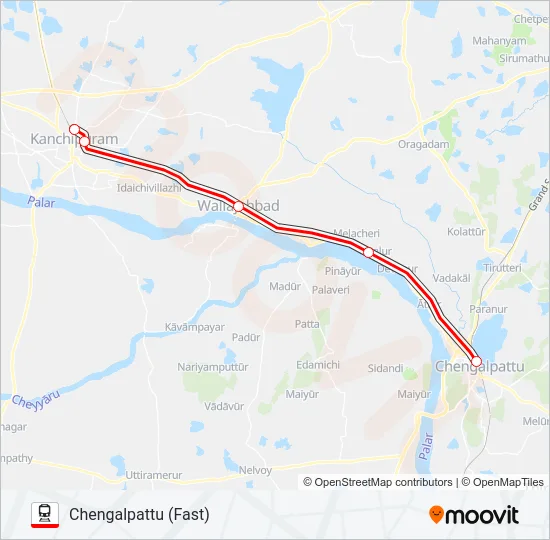 EMU Train Line Map