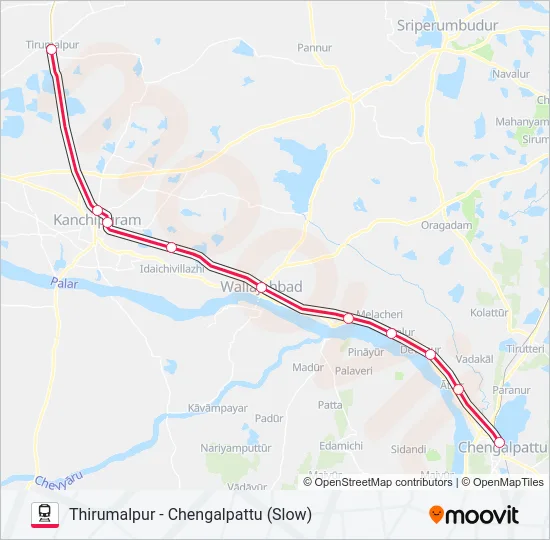 EMU Train Line Map