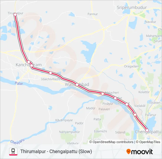 EMU Train Line Map