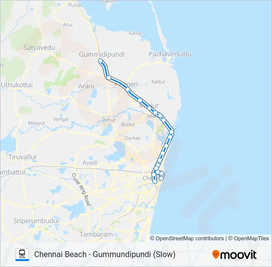 EMU Train Line Map