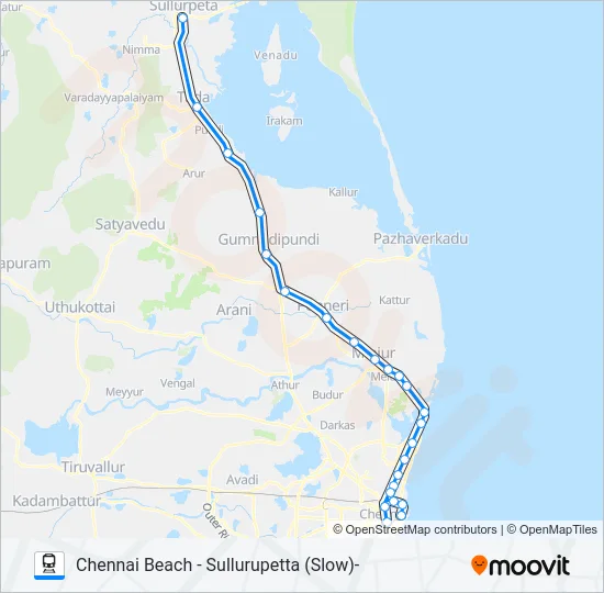 EMU Train Line Map