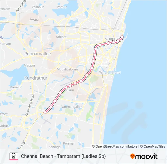 EMU Train Line Map