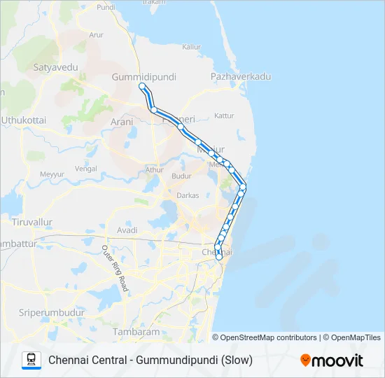 EMU Train Line Map
