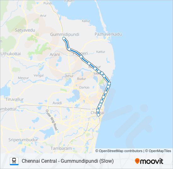 EMU train Line Map