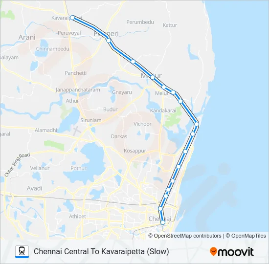 EMU Train Line Map