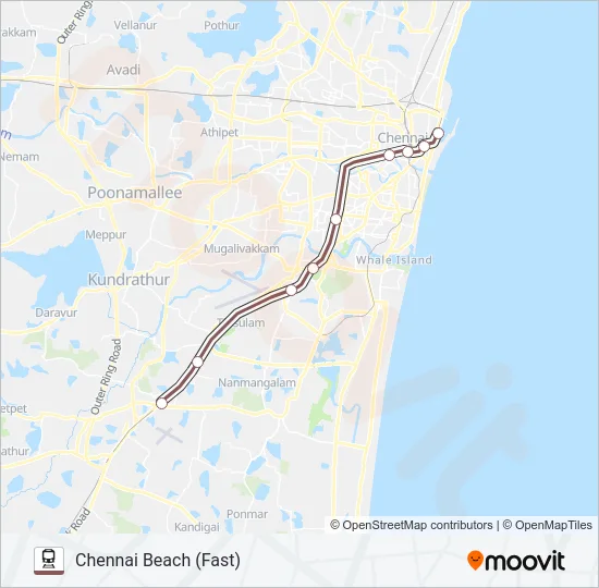 MEMU Train Line Map