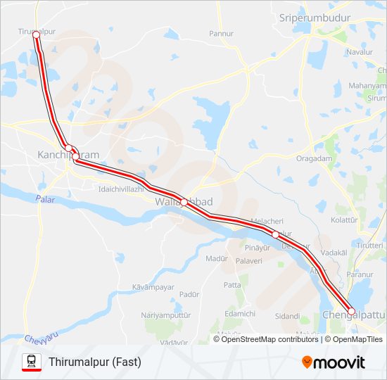 EMU train Line Map