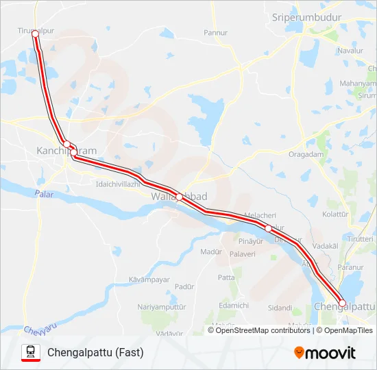 EMU Train Line Map