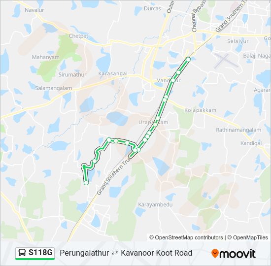 S118G bus Line Map