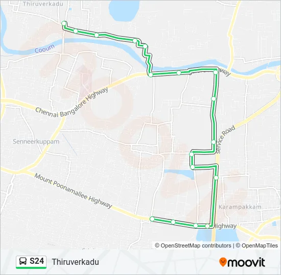 S24 Bus Line Map