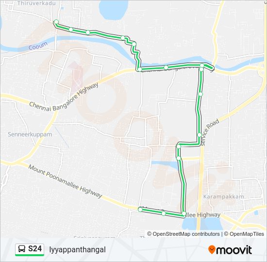 S24 Bus Line Map