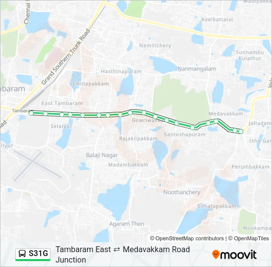 S31G Bus Line Map