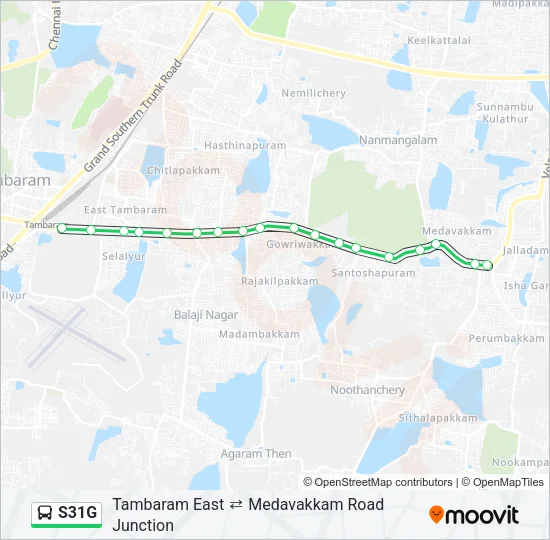 S31G Bus Line Map