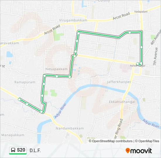 S20 Bus Line Map