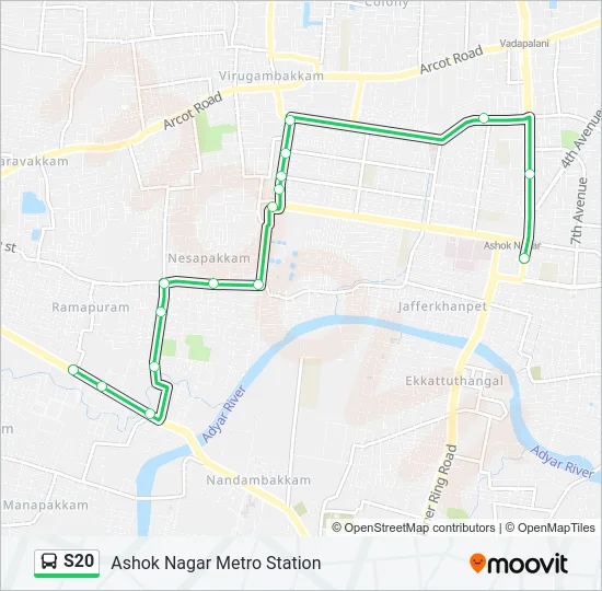 S20 Bus Line Map