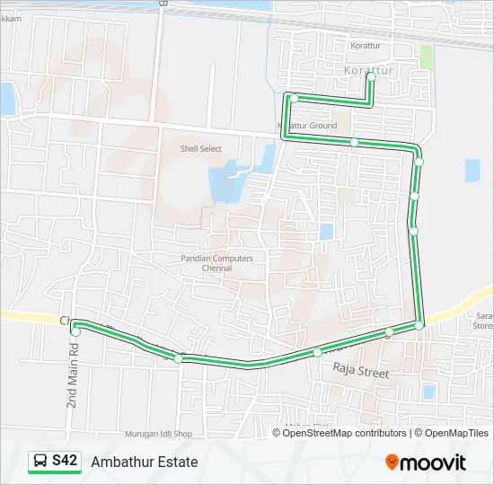 S42 Bus Line Map