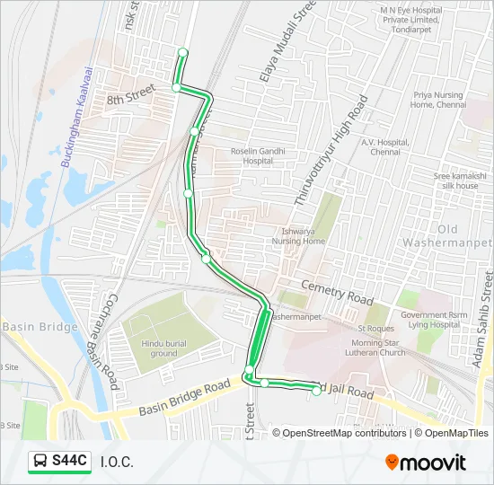 S44C Bus Line Map