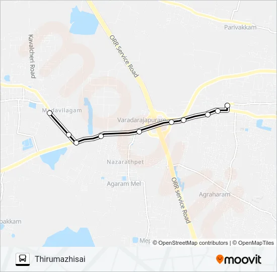 53A Bus Line Map