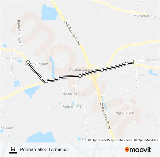 53A Bus Line Map