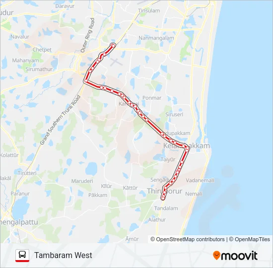 515B Bus Line Map