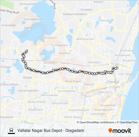 48BX Bus Line Map